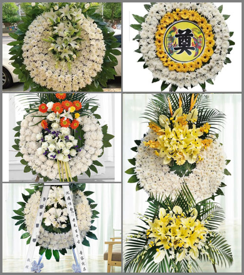 安徽安庆市怀宁县石镜乡邓桥村花圈速递